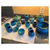 16 Pieces of Signed Pottery