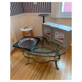 Iron Table, Stool, Plant Stand, More