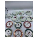 6 Portrait Plates and 7 Floral