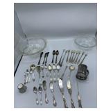 Glass Bowls and Silverplate