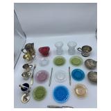 Glass Coasters and Silverplate