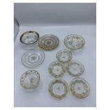 Gold Trimmed Glassware