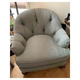 Green Button Tufted Chair
