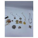 Necklaces, Pin, Pendant, Earrings, and Ring