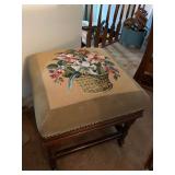 Needlepoint Footstool