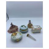 Pin Ladies, Trinket Dresser Boxes, Perfume