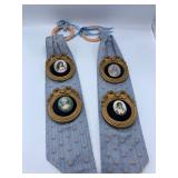 Porcelain Pins on Framed Velvet