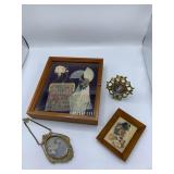 Treasure Box, Porcelain Portrait Metal Frame