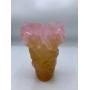 Daum Pate de Verre Hibiscus Vase