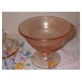 Fenton Stretch Glass Compote