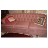 Pr. Tuffted Back Pink Sofas