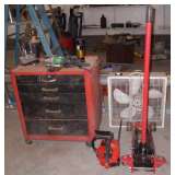 Tool Boxes, Floor Jack, Chain Saw