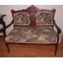 Carved Back Victorian Settee