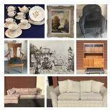 Eclectic Home Furnishings and Treasures  Bidding ends 2/4