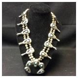 Squash Blossom Silver Necklace