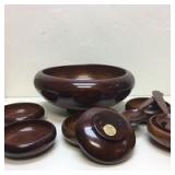 Mahogany Salad Set