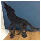 Outdoor Metal Coyote Decor