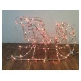 Outdoor Lighted Christmas Sleigh