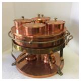 Copper & Brass Buffet Serving Tray