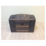 Vintage Steamer Trunk On Casters