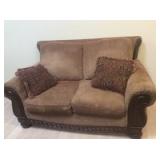 ElegantWood&UpholsteredAshleyLoveseat
