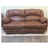 LeatherDualReclinerCouchByLane