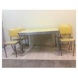 YellowVintageMidCenturyFormicaTable