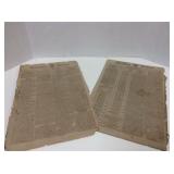 Two, 1796 Columbian Centinel Newspapers