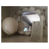 Ostrich Egg & Mirror
