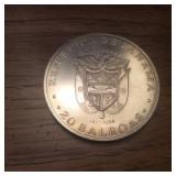 Republic of Panama Silver Coin 