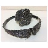 Sterling Choker & Bracelet