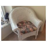 White Wicker Chair
