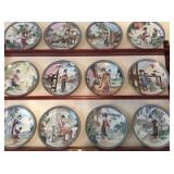 Red Mansion Collector Plates