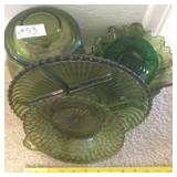 Green Colored Glassware