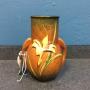 Zephyr Lily Roseville Vase