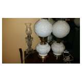 milk glass lamps 2 of 3