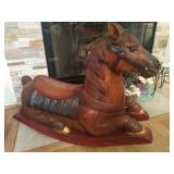 Original Melissa Laurence Mahgony wood carving
