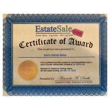 Award for our last sale in the Holiday gated community