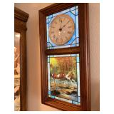 Lighted Clock with 4-Season panels