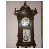 Spiegel 24" 31 Day Wood Glass Clock