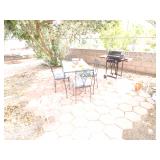 Patio table/chairs/BBQ