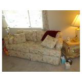 Flower print sofa