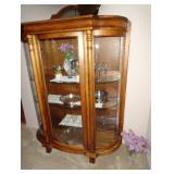  Curved Glass Display Cabinet