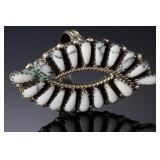 Navajo White Buffalo Turquoise Sterling Silver Ring SZ 8.5 Signed DB Native American