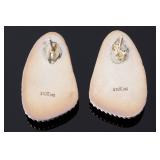 Native American Sterling Silver Rainbow Calsilica Post Earrings