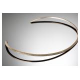 Espinosa 925 Sterling Silver Collar Necklace Modern Minimalist Choker