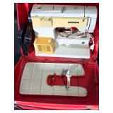 Vintage Bernina Record 830 Sewing Machine Swiss Made w/ Red Case & Pedal