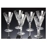 Set of 6 Waterford Glenmore Cut Crystal White Wine Glasses