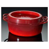 Le Creuset Doufeu #30 Red Enameled Cast Iron Roasting Pot France