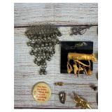 Vintage Assorted Pins & Pendants Lot - Sterling Silver, Cameos, Costume Jewelry